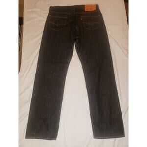 Levi's 501 Series Men's Straight Blue Dark Wash Denim Jeans 36x34